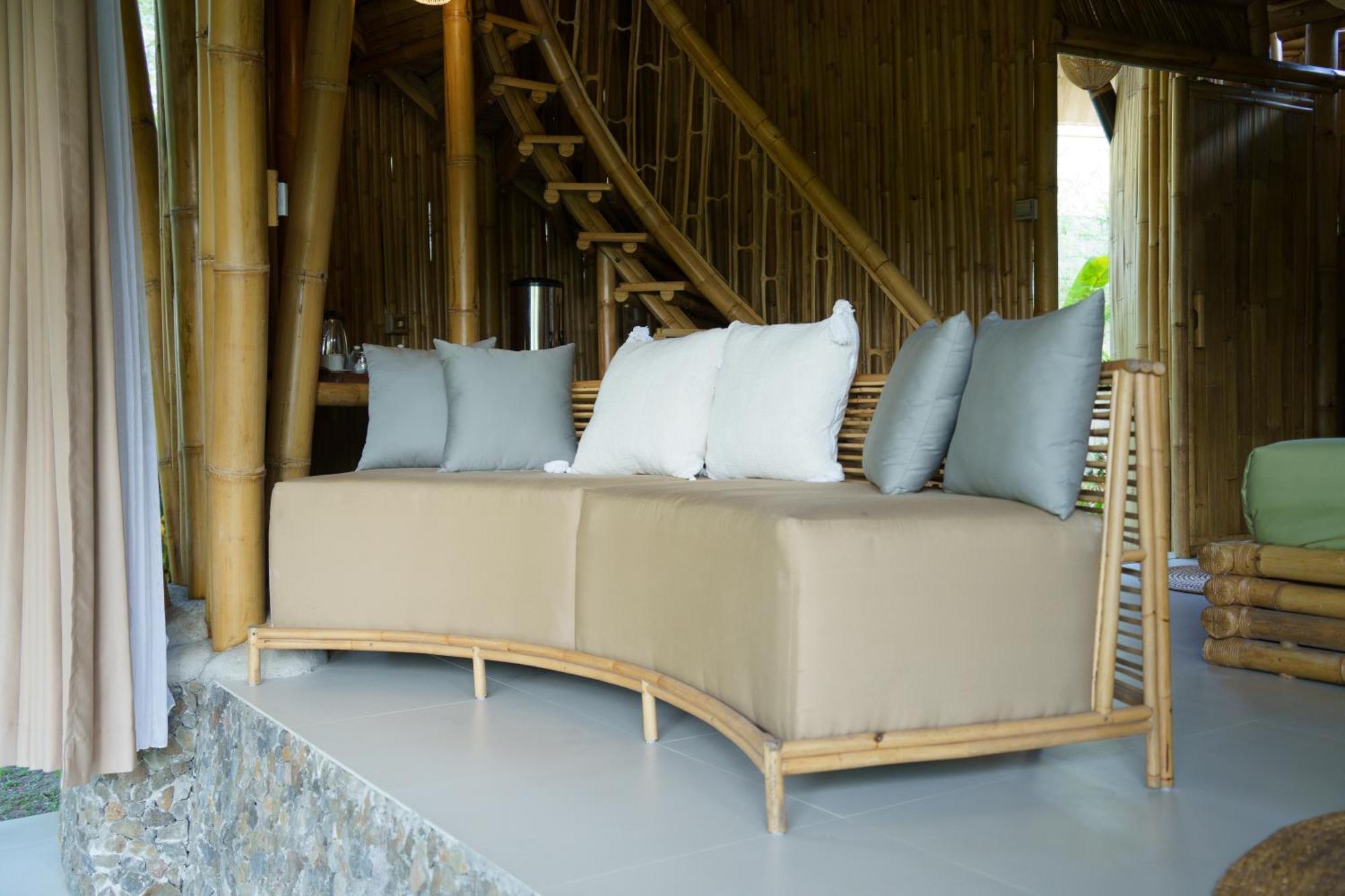 Вілла Eco Bamboo Island Bali - Bamboo House #3 Selat Екстер'єр фото